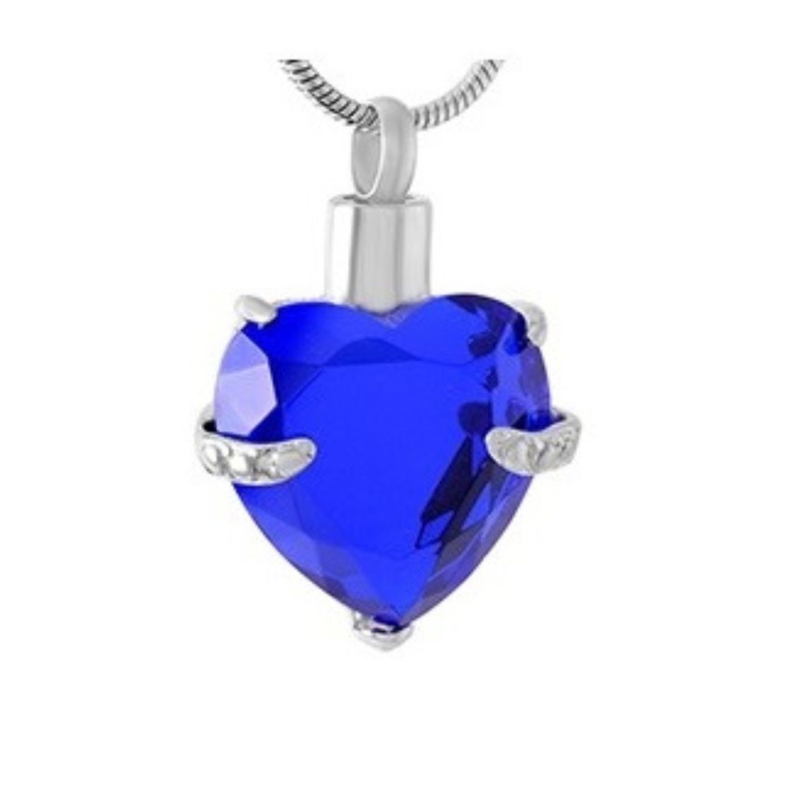 Blue Heart Ash necklace memorial urn