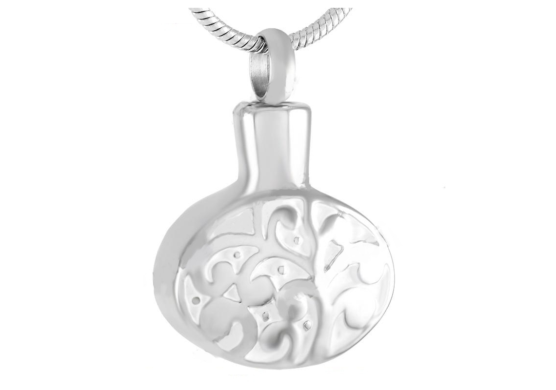 ashes jewellery stainless steel tree of life necklace memorial urn