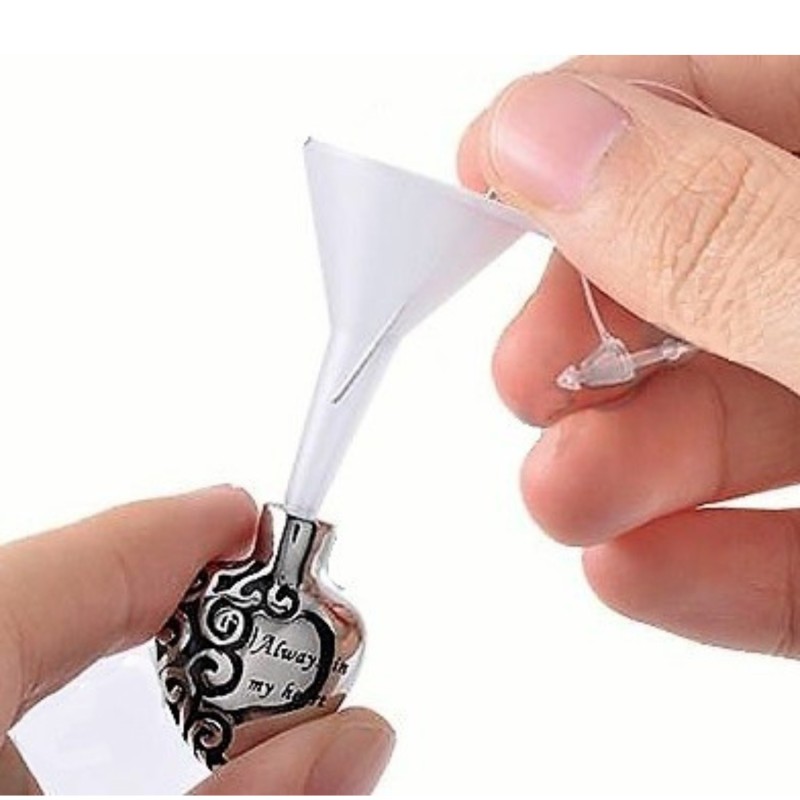 cremation jewellery funnel kit urn small mini miniature fill kit with stick with instructions (pendant not included)