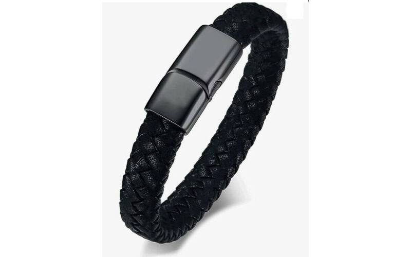 ashes jewellery men's black leather 20 c