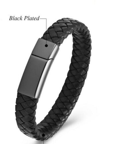 ashes jewellery men's Black Leather 20 c