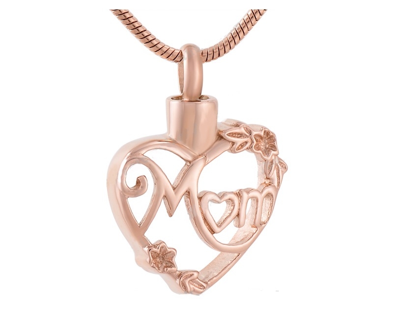 ashes jewellery stainless steel mom rose gold