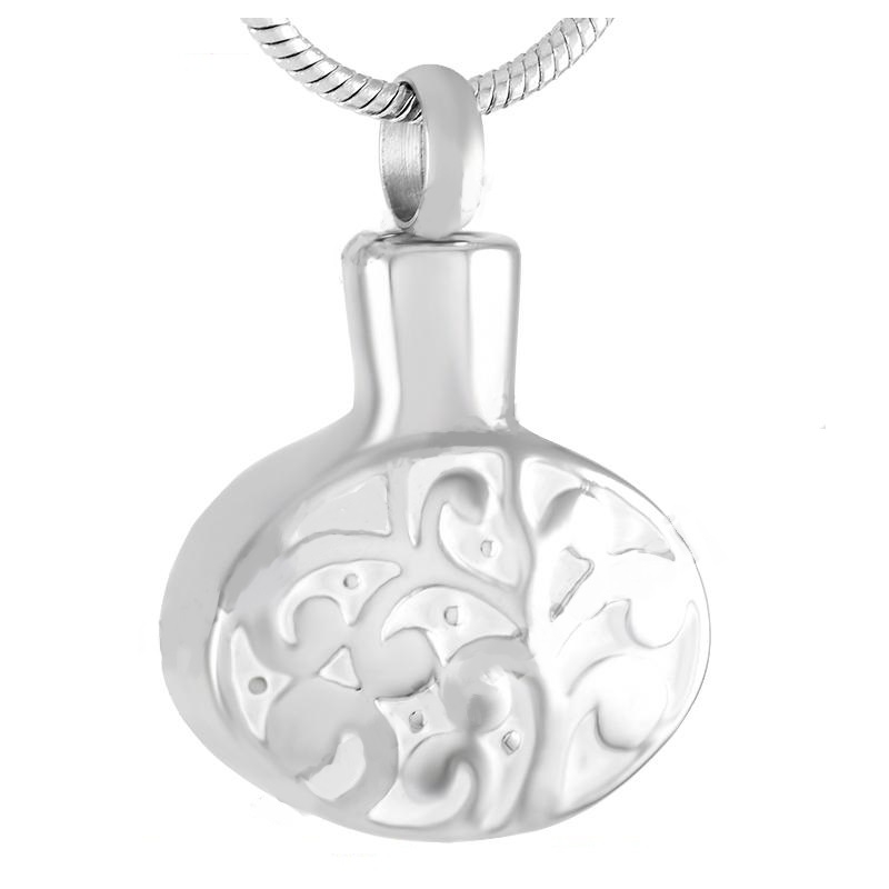 ashes jewellery stainless steel tree of life necklace memorial urn